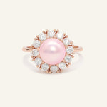 Spinning Freshwater Pink Pearl Ring - Love Estella