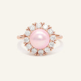 Spinning Freshwater Pink Pearl Ring - Love Estella