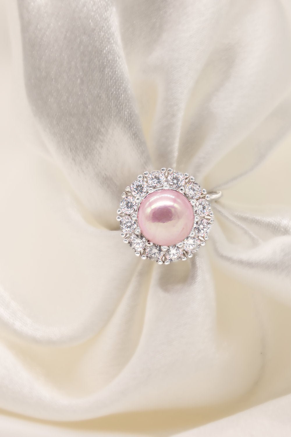 Spinning Freshwater Pink Pearl Ring - Love Estella