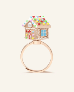 Spinning Gingerbread House Ring - Love Estella