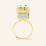 Spinning Gingerbread House Ring - Love Estella