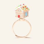 Spinning Gingerbread House Ring - Love Estella