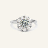 Spinning Grey Moissanite Halo Ring - Love Estella