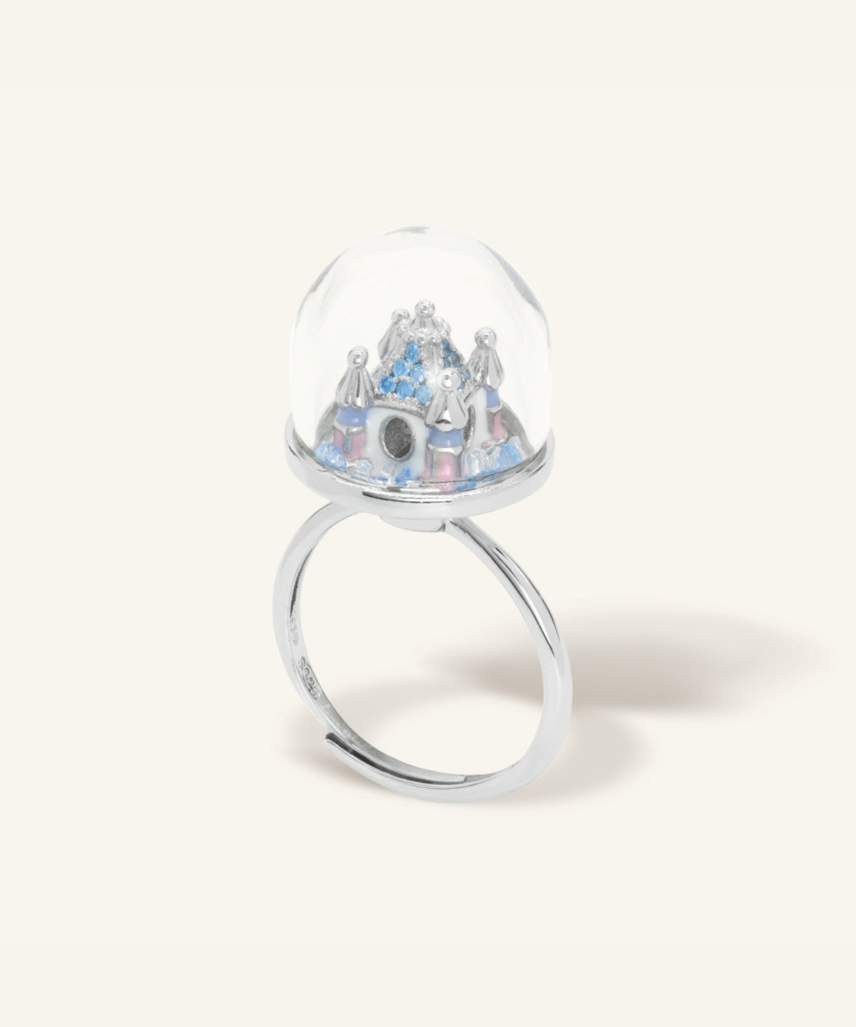 Spinning Magical Kingdom Ring (Blue Snow) - Love Estella