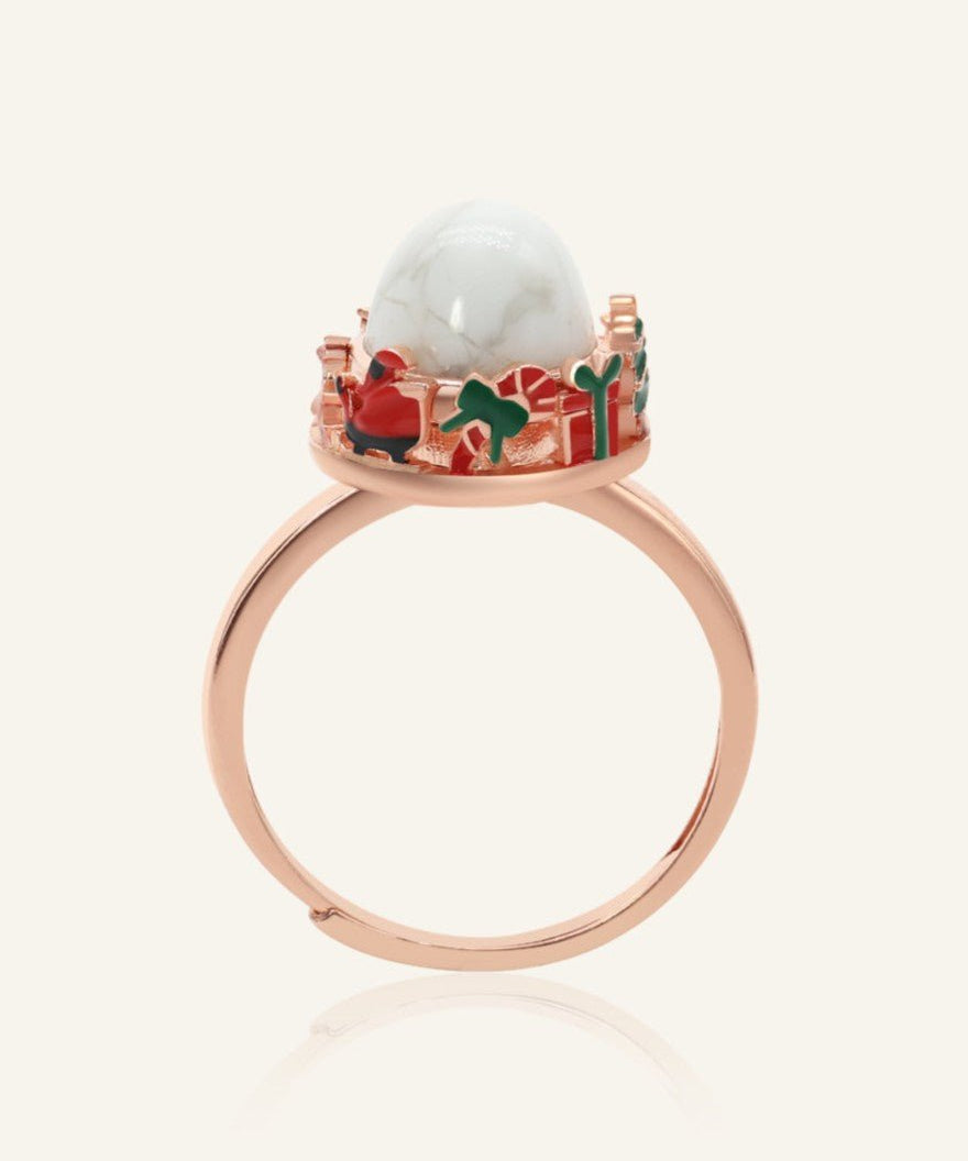 Spinning Merry Globe Ring - Love Estella