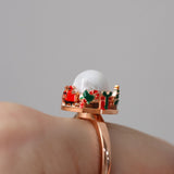 Spinning Merry Globe Ring - Love Estella