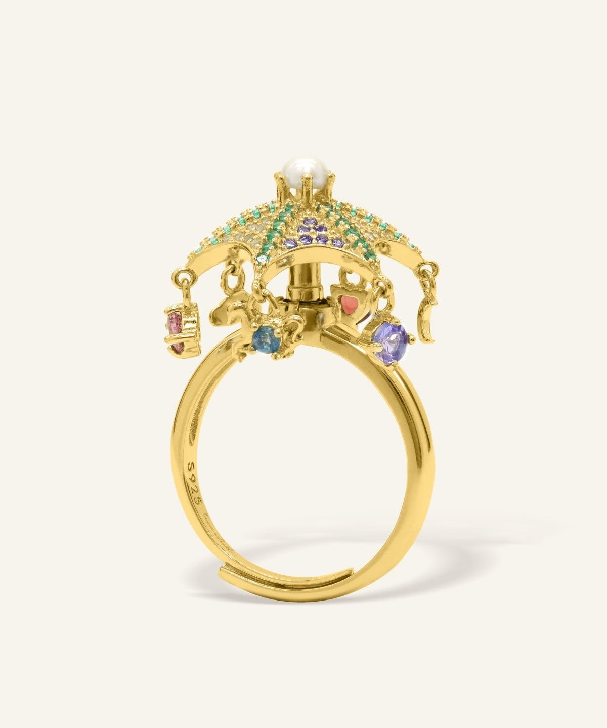 Spinning Merry - Go - Round Ring - Love Estella