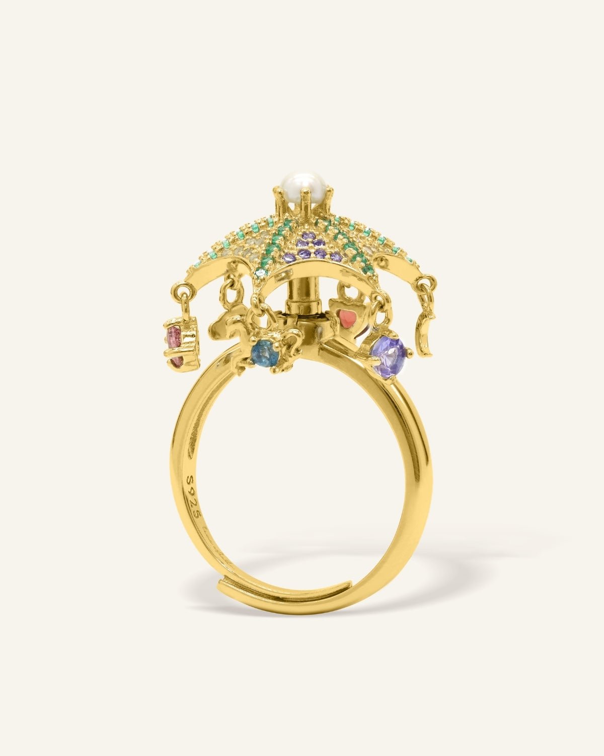Spinning Merry - Go - Round Ring - Love Estella