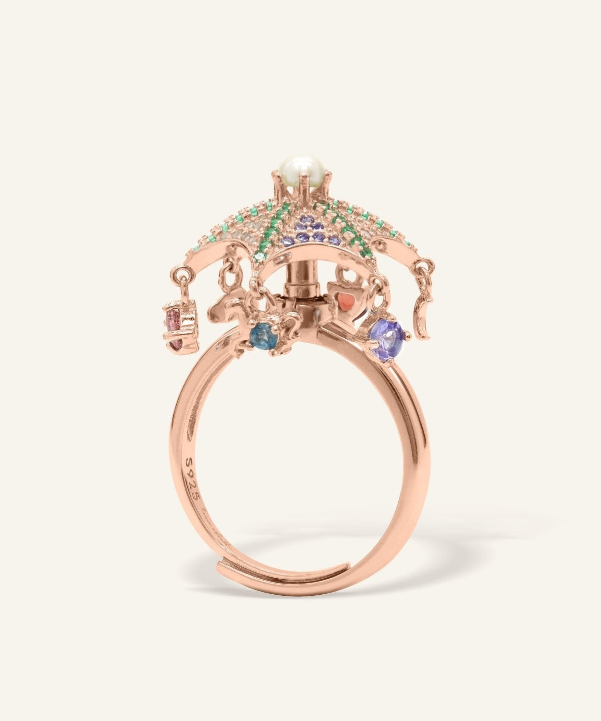 Spinning Merry - Go - Round Ring - Love Estella