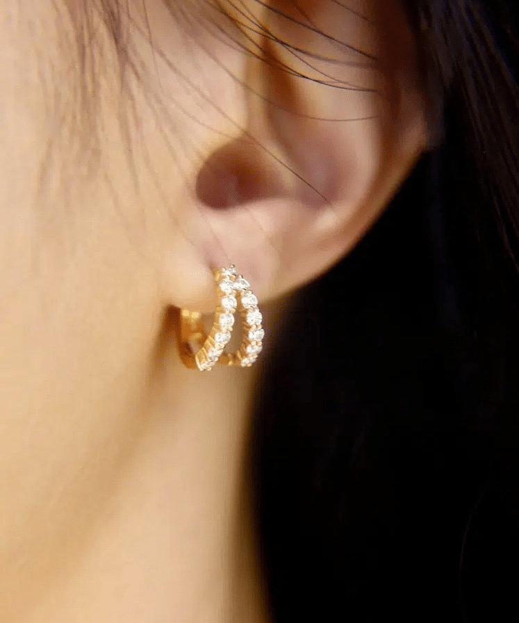 Split Hoop Huggies by Elate - Love Estella