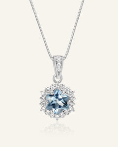 Starburst Necklace (Sky Blue Topaz) - Love Estella
