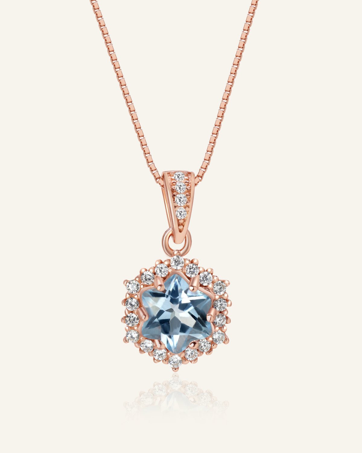 Starburst Necklace (Sky Blue Topaz) - Love Estella