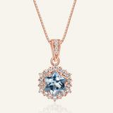 Starburst Necklace (Sky Blue Topaz) - Love Estella