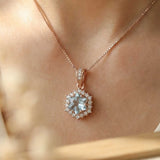 Starburst Necklace (Sky Blue Topaz) - Love Estella