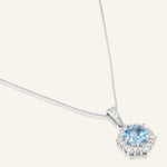 Starburst Necklace (Sky Blue Topaz) - Love Estella
