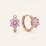 Sugar Lilac 1 - Carat Moissanite Huggies - Love Estella