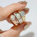 Supernova Signet Opal Ring - Love Estella