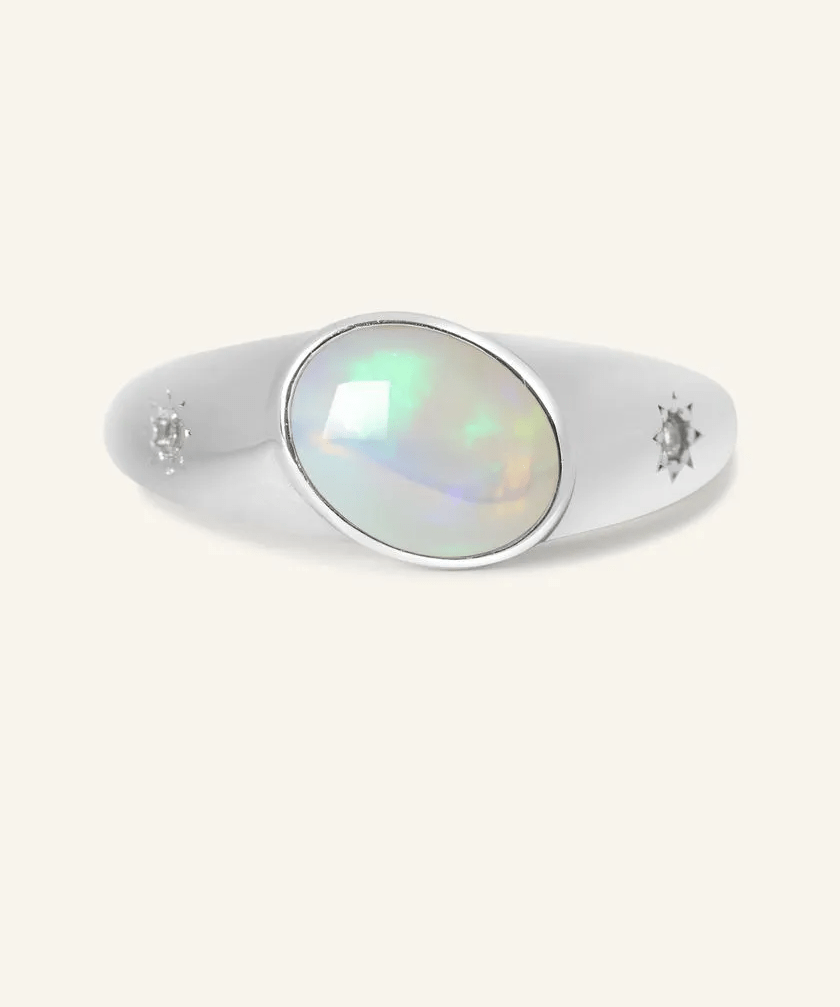Supernova Signet Opal Ring - Love Estella