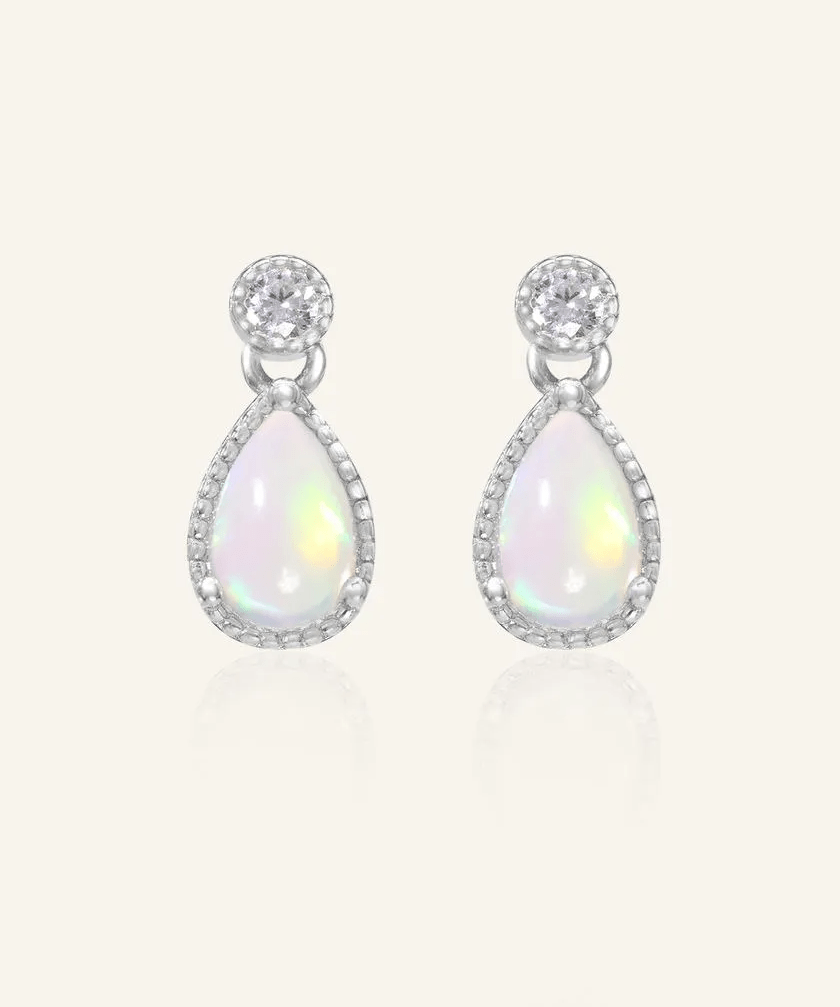 Suri Opal Teardrop Studs - Love Estella