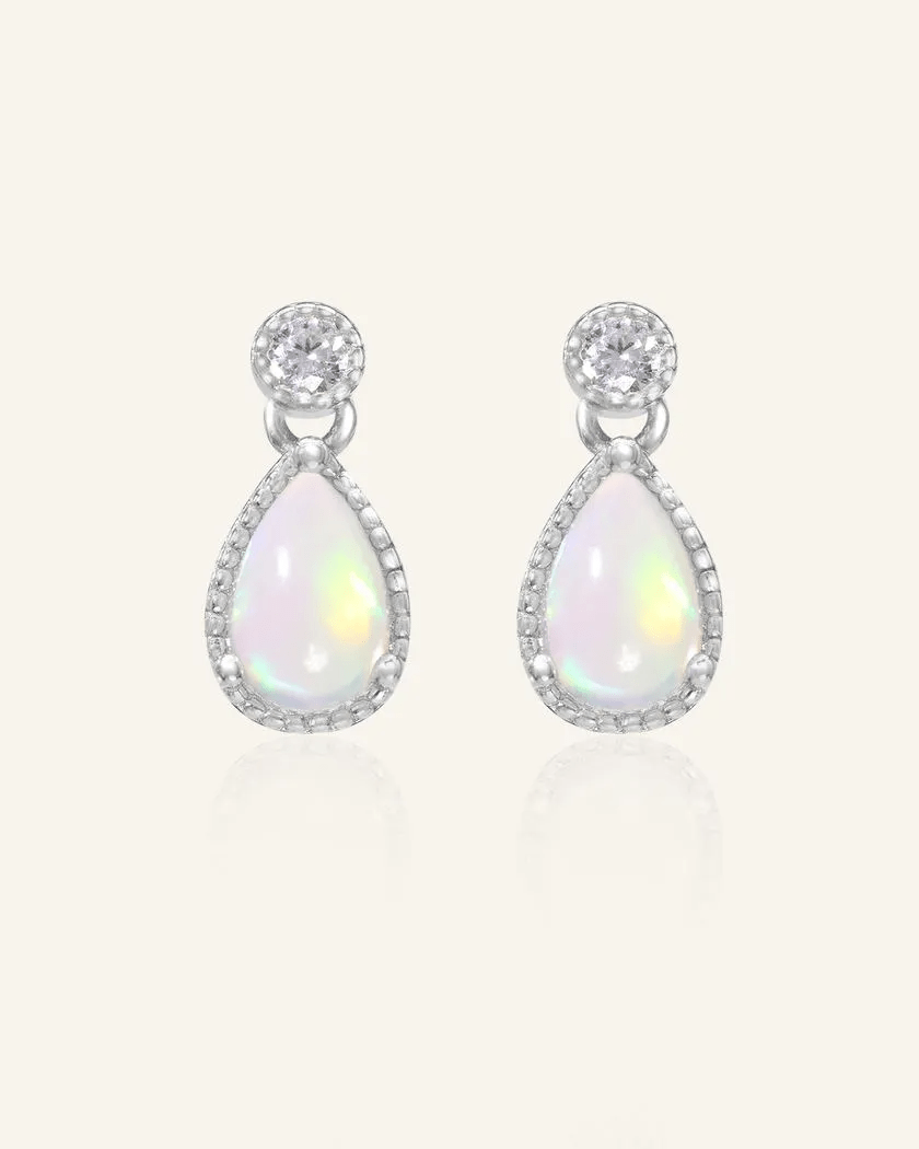 Suri Opal Teardrop Studs - Love Estella
