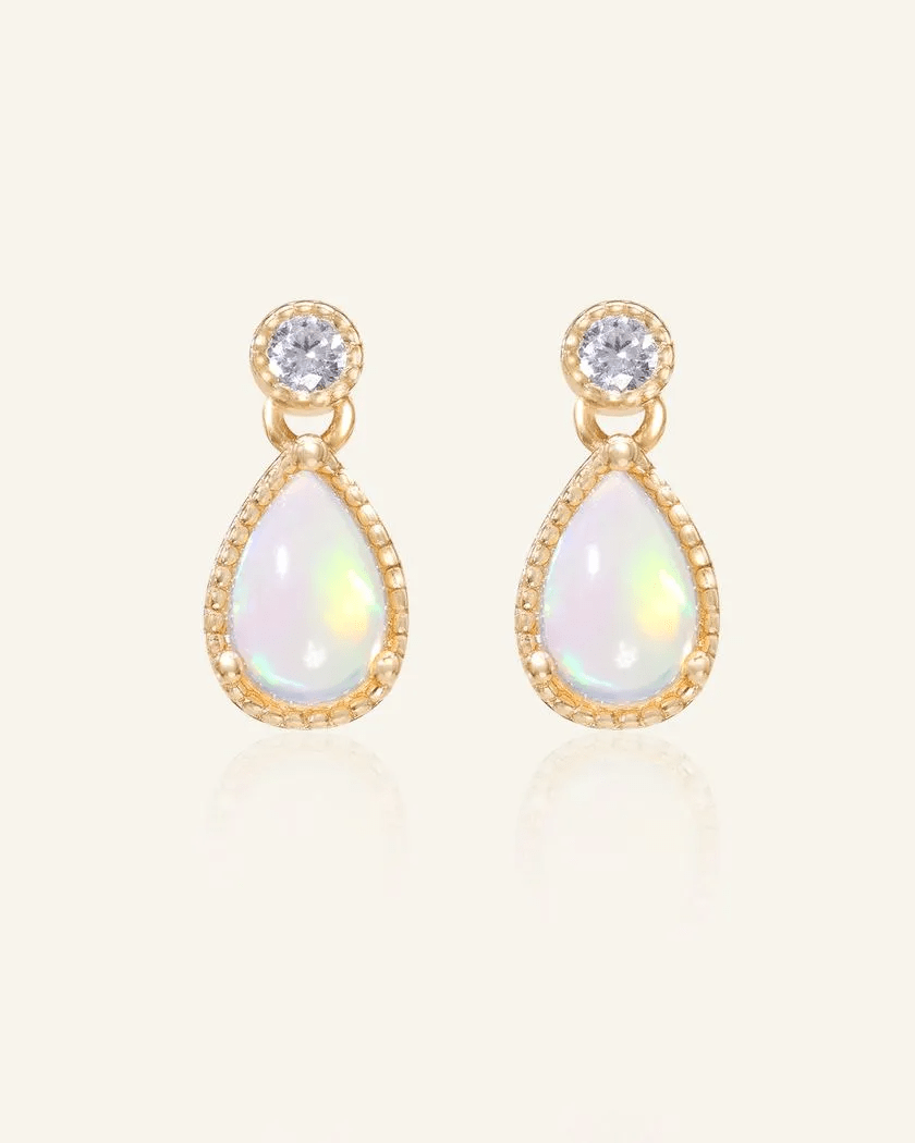 Suri Opal Teardrop Studs - Love Estella
