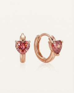 Sweetheart Huggies (0.5 Carat, Sunset Rose)