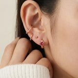 Sweetheart Huggies (0.5 Carat) – Sunset Rose