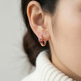 Sweetheart Huggies (0.5 Carat) – Sunset Rose