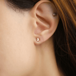 Teardrop White Moissanite Studs - Love Estella