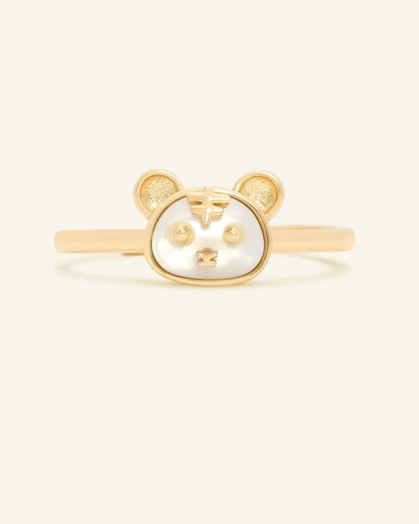 Tiger Zodiac MOP Ring - Love Estella