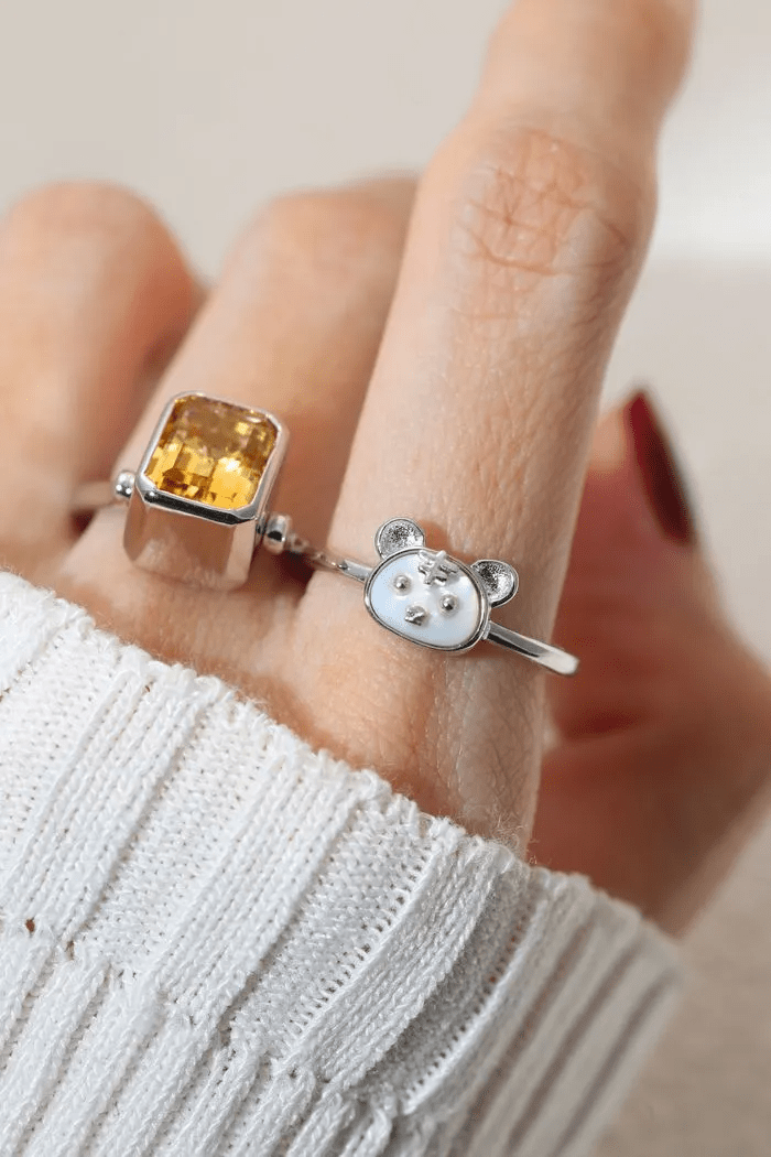 Tiger Zodiac MOP Ring - Love Estella