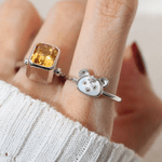 Tiger Zodiac MOP Ring - Love Estella