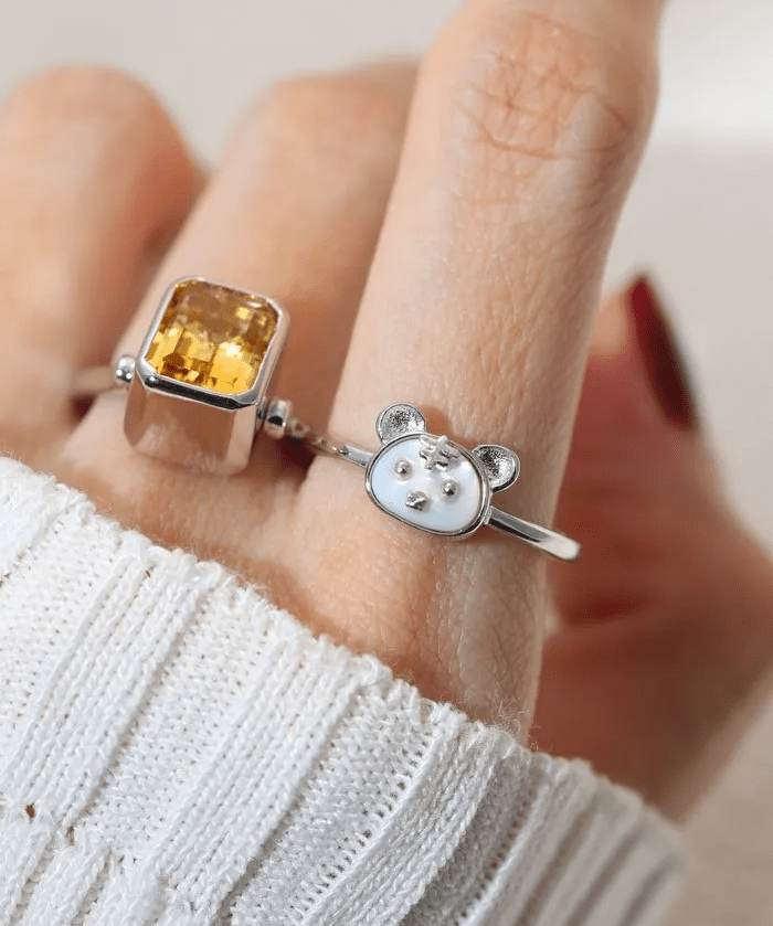 Tiger Zodiac MOP Ring - Love Estella