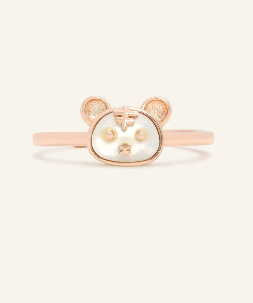 Tiger Zodiac MOP Ring - Love Estella