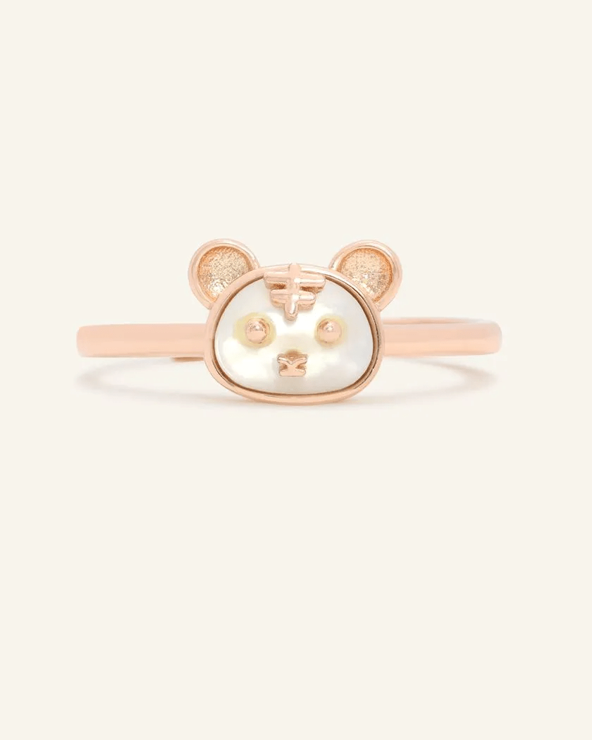 Tiger Zodiac MOP Ring - Love Estella