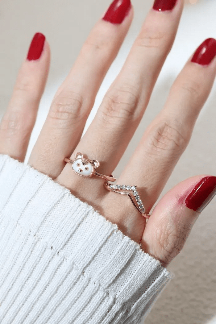 Tiger Zodiac MOP Ring - Love Estella