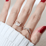Tiger Zodiac MOP Ring - Love Estella