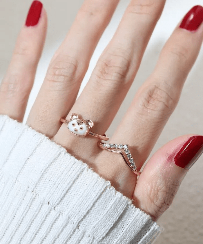 Tiger Zodiac MOP Ring - Love Estella