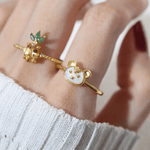 Tiger Zodiac MOP Ring - Love Estella