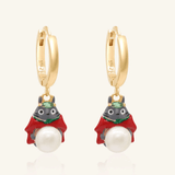 Totoro Huggies (White Freshwater Pearl) - Love Estella