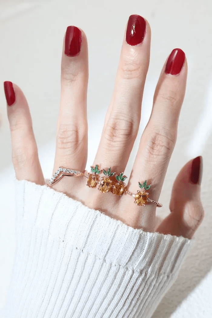 Trilogy Pineapple Citrine Ring - Love Estella