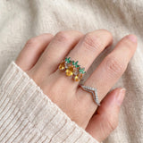 Trilogy Pineapple Citrine Ring