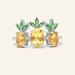 Trilogy Pineapple Citrine Ring - Love Estella