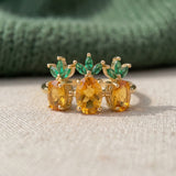 Trilogy Pineapple Citrine Ring