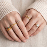 Trilogy Pineapple Citrine Ring