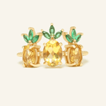 Trilogy Pineapple Citrine Ring - Love Estella