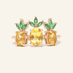 Trilogy Pineapple Citrine Ring - Love Estella
