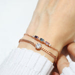 Trio Gems Bracelet (Aqua Spark) - Love Estella