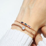 Trio Gems Bracelet (Aqua Spark) - Love Estella