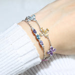 Trio Gems Bracelet (Aqua Spark) - Love Estella